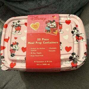 Disney Pink Mickey and Minnie Meal Prep Set